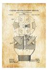 Hughes Oil Drill Bit Patent 1909 - Patent Print, Garage Decor, Workshop Decor, Vintage Tools, Industrial Decor, Tool Art, Oil Rig