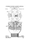 Hughes Oil Drill Bit Patent 1909 - Patent Print, Garage Decor, Workshop Decor, Vintage Tools, Industrial Decor, Tool Art, Oil Rig