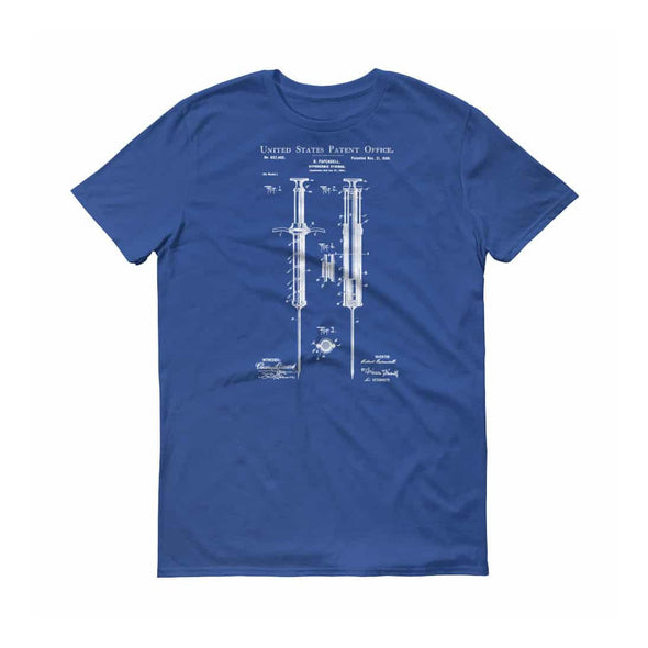 Hypodermic Syringe Patent T-Shirt 1899 - Patent t-shirt, Old Patent T-shirt, Doctor Gift, Nurse Gift, Medical Art, Surgeon Gift mypatentprints 3XL Black 