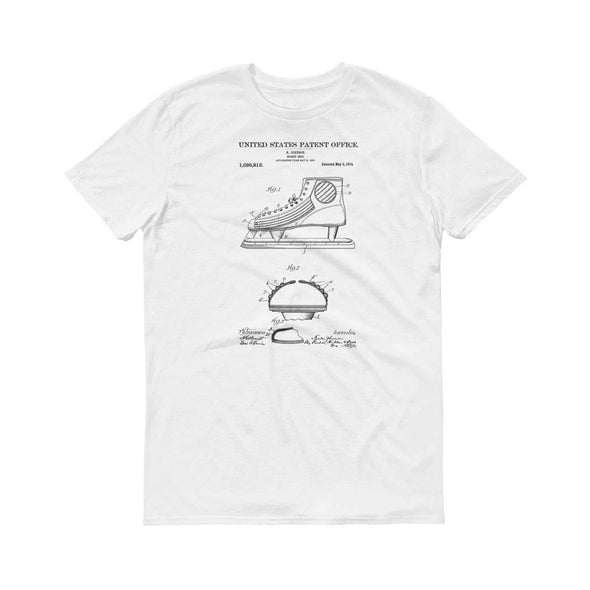 Ice Hockey Shoe Patent T-Shirt - Patent t-shirt, old patent t-shirt, Hockey t-shirt, Hockey Patent, Hockey Gift, Hockey Patent, Ice Blades