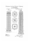 Iron Building Patent Print 1888 - Architect Gift, Decor, Construction Patent, Iron Building Blueprint, Architecture Patent, Patent Poster Art Prints mypatentprints 