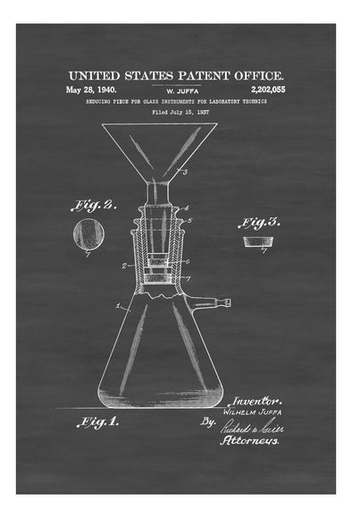 Laboratory Equipment Patent Print 1940 - Wall Decor, Vintage Science, Science Decor, Chemistry Art, Science Art, Vintage Lab Glassware mws_apo_generated mypatentprints Parchment #MWS Options 4016023331 