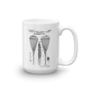 Lacrosse Racquet Patent Mug - Lacrosse Mug, Lacrosse Patent, Lacrosse Fan Gift, Lacrosse Coffee Mug, Lacrosse Gift, Lacrosse Stick