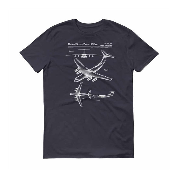 Lockheed C-141 Airplane Patent T-Shirt - Patent Shirt, Old Patent t-shirt, Aviation t-shirt, Airplane t-shirt, Pilot Gift, Airplane Shirt