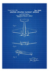 Lockheed Electra Plane Patent 1934 - Vintage Airplane, Airplane Blueprint, Airplane Art, Pilot Gift, Aircraft Decor, Lockheed Plane Poster Art Prints mypatentprints 