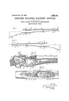M1 Garand Rifle Patent 1932 - Patent Print, Wall Decor, Gun Art, Firearm Art, M1 Rifle, Military Art, Garand Patent