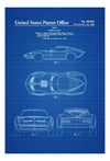 Mako Shark Corvette Patent 1966 - Patent Print, Automobile Decor, Vintage Automobile Art, Classic Car, Vintage Corvette, Chevrolet Patent