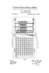 Mechanical Calculator Patent - Decor, Accountant Office Decor, CPA Gift,Accountant Gift, Patent Print, Calculator Patent
