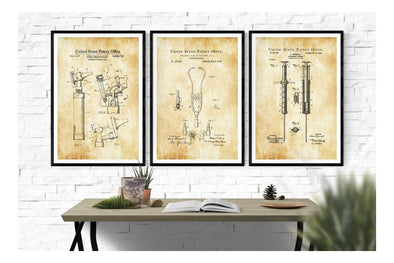 Medical Patent Collection of 3 Patent Prints - Doctor Office Decor, Nurse Gift, Medical Office Wall Art, Doctor Gift, Medical Student Gift Art Prints mypatentprints 10X15 Parchment 