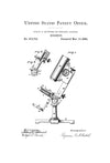 Microscope Patent - Patent Print, Wall Decor, Microscope Decor, Vintage Microscope , Old Microscope, Science Decor