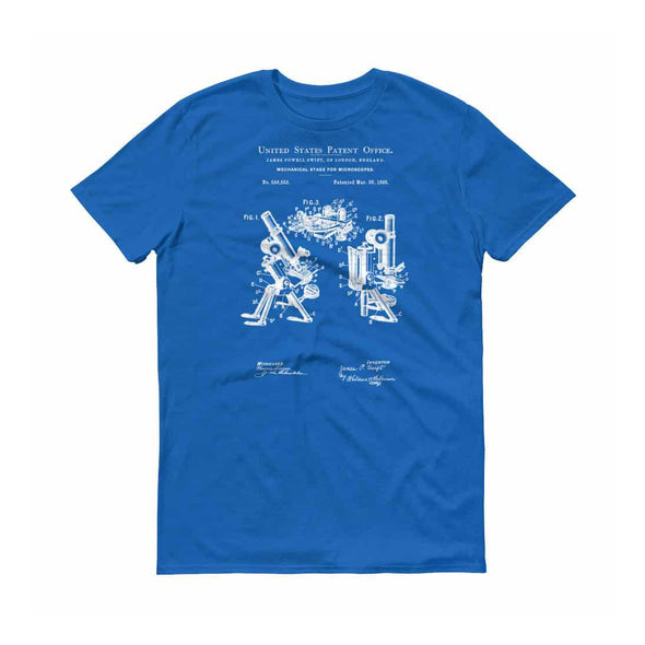 Microscope Patent T-Shirt 1895 - Patent Shirt, Old Patent T-shirt, Microscope T-Shirt, Vintage Microscope, Old Microscope, Science T-Shirt Shirts mypatentprints 