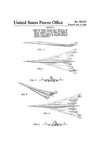 NASA Supersonic Airplane Patent - Airplane Blueprint, Aviation Art, Airplane Art, Pilot Gift, Aircraft Decor, Airplane Poster, NASA Art Prints mypatentprints 