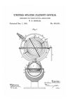Nautical Compass Patent- Vintage Nautical, GyroCompass, Sailing Decor, Nautical Decor, Beach House Decor, Astronomy Compass, Solarometer Art Prints mypatentprints 5X7 Blueprint 