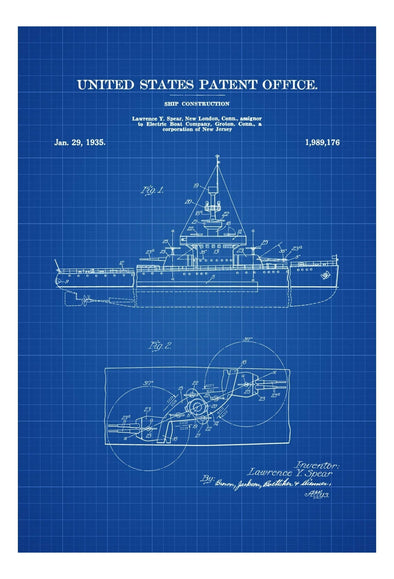 Navy Ship Patent - Patent Print, Vintage Nautical, Naval Art, Sailor Gift, Sailing Decor, Nautical Decor, Marine Decor, Boat Patent Print mws_apo_generated mypatentprints Parchment #MWS Options 3357977068 