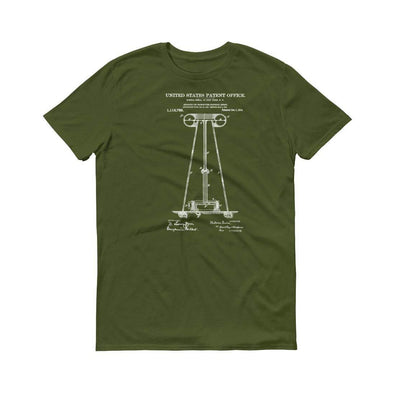 Nilola Tesla 1914 Electricity Transmitter Patent T-Shirt - Tesla T-Shirt, Tesla Patent, Nikola Tesla Patent, Geek Gift, Technology T-shirt Shirts mypatentprints 3XL Black 