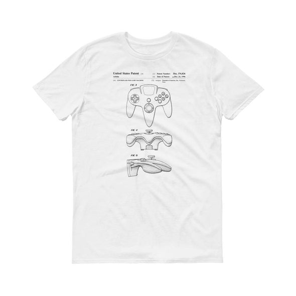 Nintendo 64 Controller Patent T Shirt - Patent Shirt, Video Game Patent, Gamer Gift, Gamer Shirt, Nintendo Patent Shirt, Nintendo Shirt