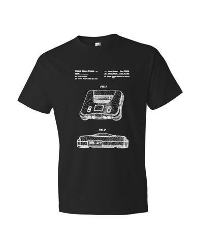 Nintendo 64 Patent T Shirt - Patent Shirt, Video Game Patent, Gamer Gift, Gamer Shirt, Nintendo Patent Shirt mypatentprints 3XL Black 
