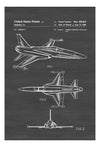 Northrop F-20 Tigershark Aircraft Patent - Vintage Airplane, Airplane Blueprint, Airplane Art, Pilot Gift, Aircraft Decor, Airplane Poster Art Prints mypatentprints 10X15 Parchment 