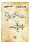 Northrop F-20 Tigershark Aircraft Patent - Vintage Airplane, Airplane Blueprint, Airplane Art, Pilot Gift, Aircraft Decor, Airplane Poster Art Prints mypatentprints 