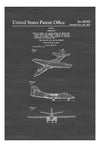 Northrop YA-9 Aircraft Patent - Vintage Airplane, Airplane Blueprint, Airplane Art, Pilot Gift,  Aircraft Decor, Airplane Poster