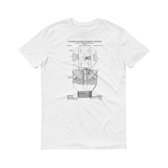 Oil Drill Bit Patent T-Shirt 1911 - Patent Shirt, Vintage Equipment, Old patent T-Shirt, Oil Drill T-Shirt, Oil Rig, Hughes Patent, Oil Rig Shirts mypatentprints 