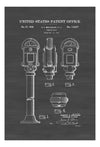 Parking Meter Patent 1938- Patent Print, Garage Décor, Car Enthusiast, Car Decor, Parking Decor, City Art, Meter Patent, Parking Art Art Prints mypatentprints 10X15 Parchment 