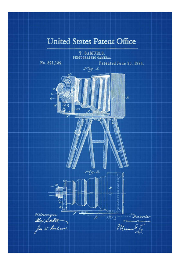 Photographic Camera Patent 1885 - Patent Print, Photography Art, Camera Art, Photography Patent, Antique Camera, Photographer Gift