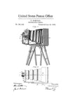 Photographic Camera Patent 1885 - Patent Print, Photography Art, Camera Art, Photography Patent, Antique Camera, Photographer Gift