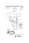 Pistol Holster Patent Print 1933 - Wall Decor, Gun Art, Firearm Art, Holster Blueprint, Firearm Holster Blueprint, Gun Holster Patent Print Art Prints mypatentprints 