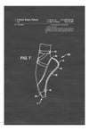 Pointe Shoe Patent - Patent Prints, Ballet Shoes, Toe Shoe, Pointe Shoe, Dance Studio, Ballerina Gift, Dance Mom, Ballet Decor
