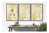 Pool Billiard Patent Collection of 3 Patent Prints - Billiard Room Decor, Basement Art, Bar Wall Art, Pool Table Decor, Billiard Rack Art Prints mypatentprints 10X15 Parchment 