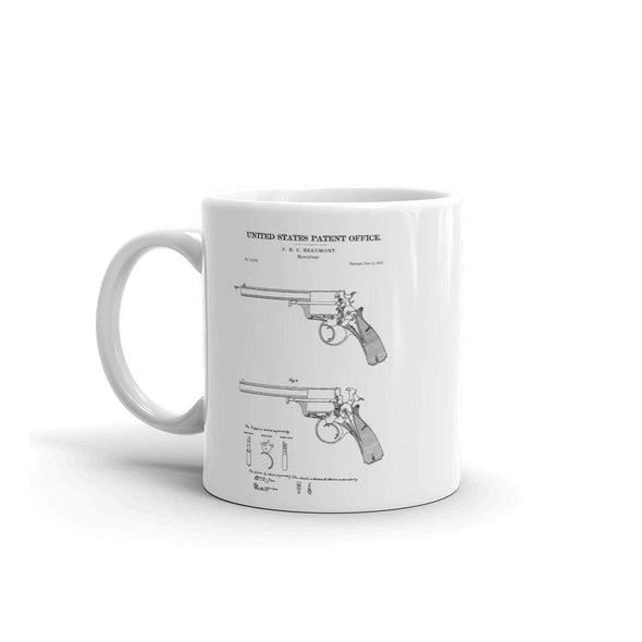 Revolver Patent Mug 1856 - Gun Mug, Revolver Mug, Gun Patent, Firearm Patent, Gun Enthusiast Mug, Gun Lover Gift. Firearm Mug Mug mypatentprints 