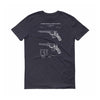 Revolver Patent T-Shirt 1856  - Patent Shirt, Old Patent T-shirt, Gun t-shirt, Firearm t-shirt, Revolver t-shirt, Weapon T-Shirt