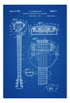 Rickenbacker Frying Pan Lap Steel Guitar Patent - Patent Print, Wall Decor, Music Poster, Musical Instrument Patent, Guitar Patent