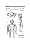 Robot Patent Poster 1954 - Patent Print, Robot Art, Robot Poster, Vintage Robot, Retro Robot Blueprint, Robot Drawing Print, Geek Gift Art Prints mypatentprints 