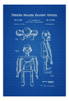 Robot Patent Poster 1954 - Patent Print, Robot Art, Robot Poster, Vintage Robot, Retro Robot Blueprint, Robot Drawing Print, Geek Gift Art Prints mypatentprints 