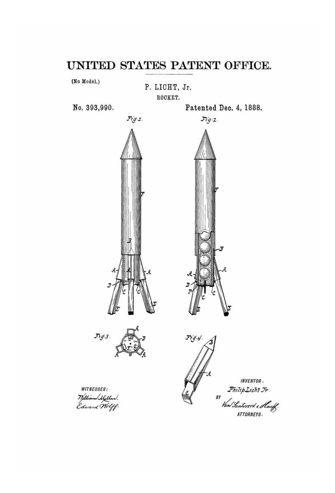 Patented Rockets Rocket Patent 1888 - Space Art, Space Poster, Space Program, Pilot Gif ...