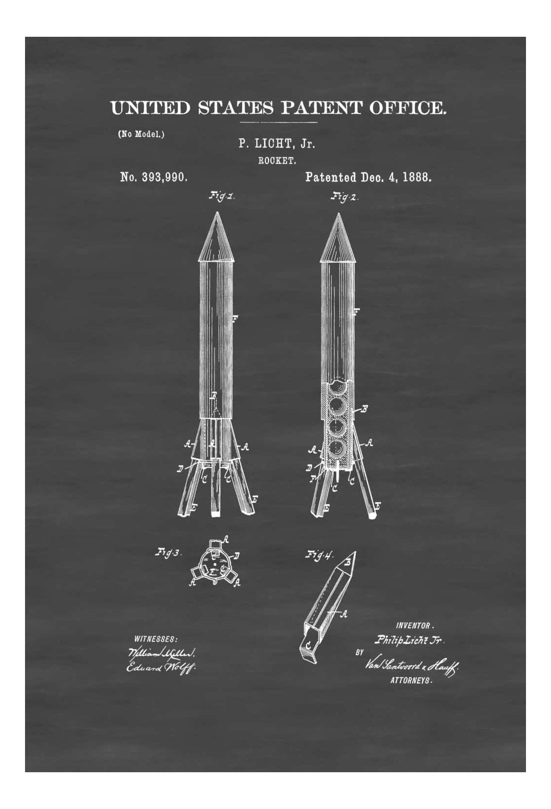 Rocket Patent 1888 - Space Art, Space Poster, Space Program, Pilot Gif ...