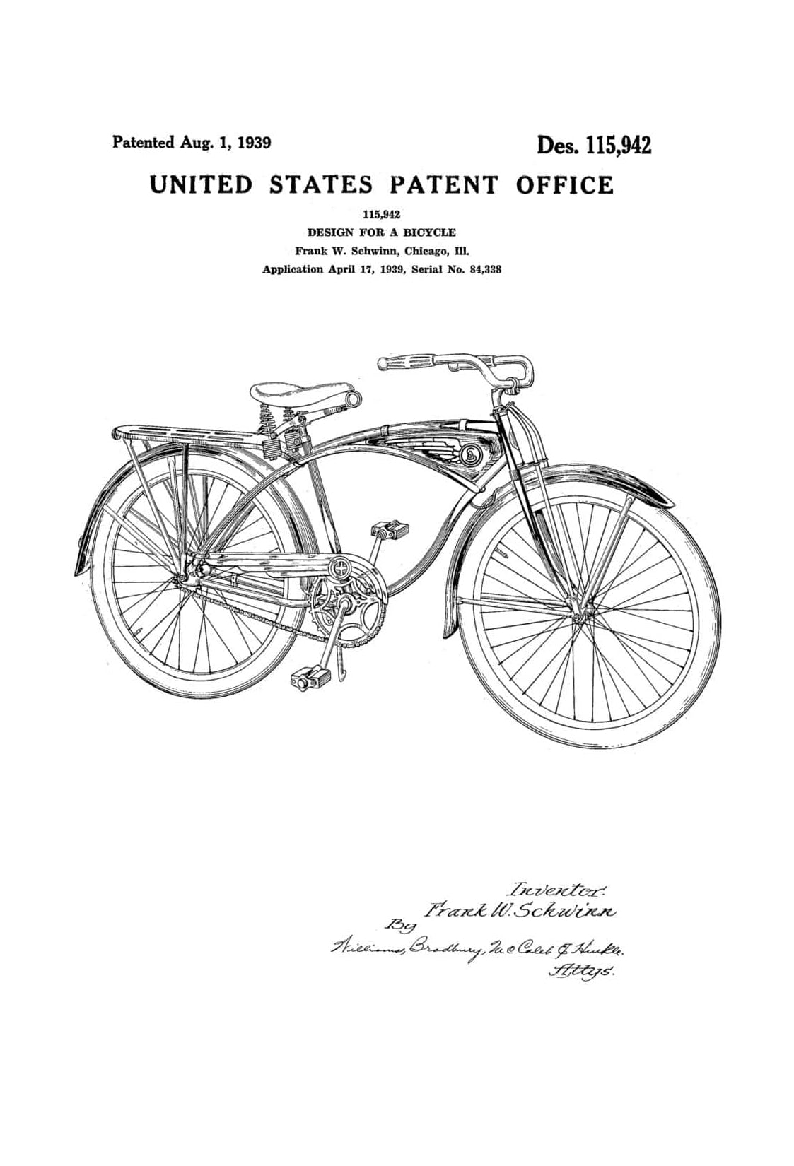 Schwinn Bicycle Patent