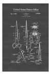 Scissors Patent - Patent Print, Wall Decor, Salon Decor, Barber Decor, Beauty Art