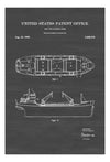 Ship With Loading Gear Patent - Patent Print, Vintage Nautical, Naval, Sailor Gift, Sailing Decor, Nautical Decor, Ship Decor, Boating Decor Art Prints mypatentprints 5X7 Blueprint 