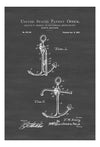 Ship&#39;s Anchor Patent Print - Vintage Anchor, Anchor Blueprint, Naval Art, Sailor Gift,  Nautical Decor, Boat Anchor Patent