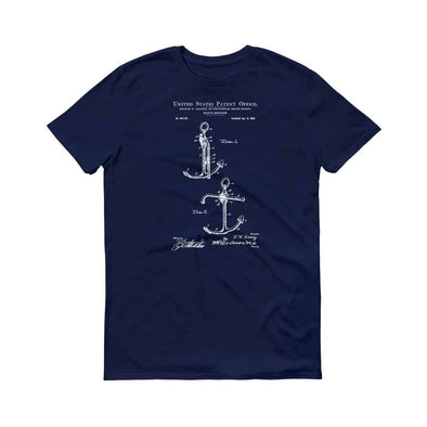 Ship&#39;s Anchor Patent T-Shirt 1902 - Patent t-shirt, Old Patent T-shirt, Vintage Anchor, Naval Art, Sailor Gift, Navy Gift, Anchor T-Shirt Shirts mypatentprints 3XL Black 