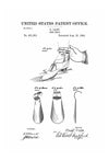 Shoe Horn Patent 1892 - Vintage Shoe Horn, Room Wall Decor, Vanity Decor, Clothing Store Art, Closet Decor, Shoe Tongue Patent, Shoehorn Art Prints mypatentprints 