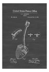 Shovel Patent 1885 - Patent Print, Wall Decor, Gardening, Yard Work, Vintage Tool, Yard Tools