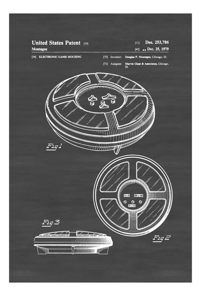 Simon Game Patent Poster - Patent Print, Wall Decor, Simon Says, Toy Patent, Toy Poster, Game Room Poster, Toy Print, Kids Room Decor mws_apo_generated mypatentprints Parchment #MWS Options 3469126127 