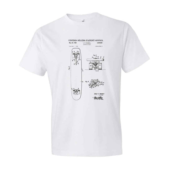 Skateboard Patent T-Shirt - Patent t-shirt, Old Patent T-shirt, Vintage Skateboard, Skateboard T-shirt, Skater t-shirt, Skater Gift, sk8r