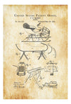 Sleigh Patent Prints - Sleigh, Ski Lodge Décor, Ski Decor, Cabin Décor, Sledding, Winter Gift, Tobogganing, Christmas Gift, Santa&#39;s Sleigh Art Prints mypatentprints 
