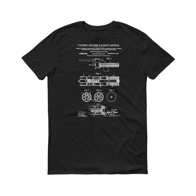 Smith and Wesson Revolver Patent T-Shirt 1917 - Patent Shirt, Gun t-shirt, Revolver t-shirt, Smith Wesson Patent, Smith & Wesson T-Shirt Shirts mypatentprints 3XL Black 