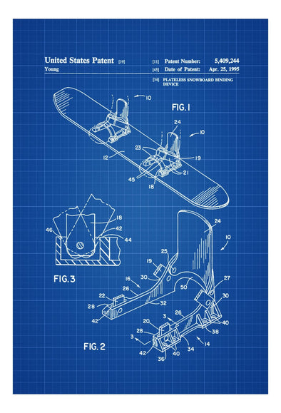 Snowboard Patent - Patent Print, Wall Decor, Ski Lodge Decor, Ski Decor, Cabin Decor, Snowboarder Gift, Snowboarding mws_apo_generated mypatentprints Parchment #MWS Options 600417605 